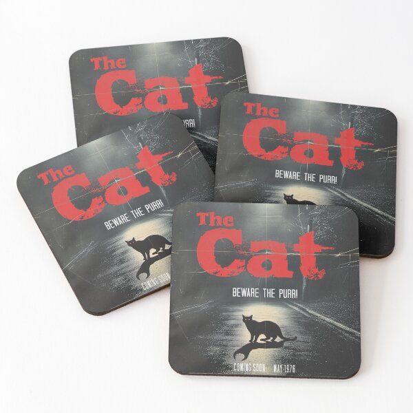 Item preview, The Cat, Fake Horror Movie 1970s Poster, Parody Funny Cat Meme designed and sold by PrintShangri-La.