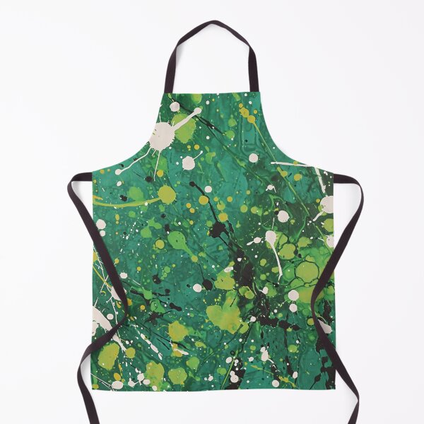Item preview, Tiled Green Paint Splatter Pattern designed and sold by dcrc.