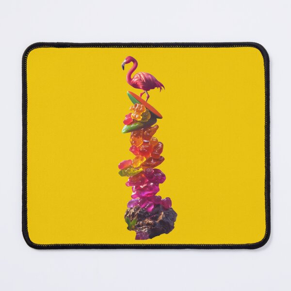 Item preview, Gummy Glide: Flamingo's Sweet Surf Safari designed and sold by AI-Only Creations.
