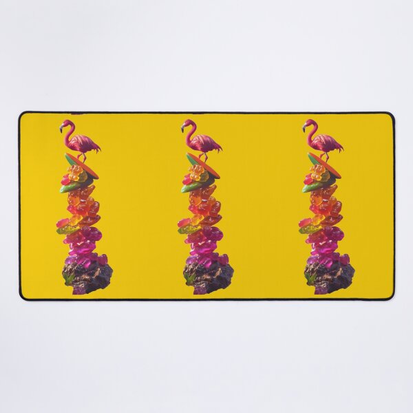 Item preview, Gummy Glide: Flamingo's Sweet Surf Safari designed and sold by AI-Only Creations.