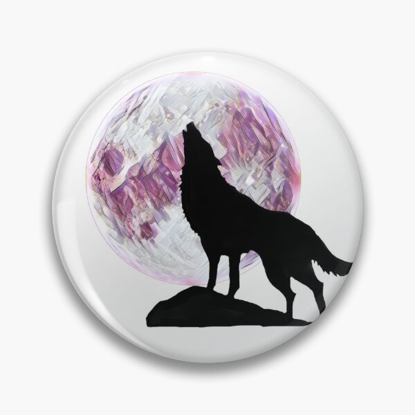 Item preview, Howling wolf at the pink moon designed and sold by Victoriella-v.