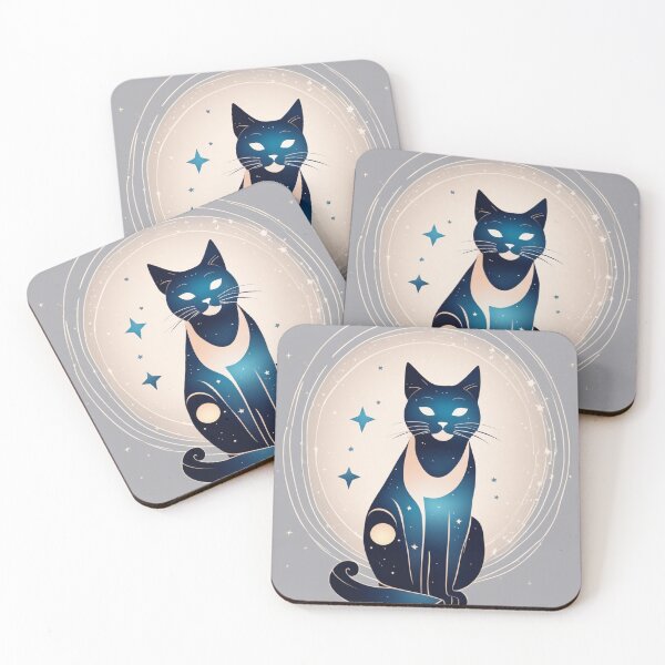 Item preview, Starry Midnight Meow designed and sold by CelestialCosmos.
