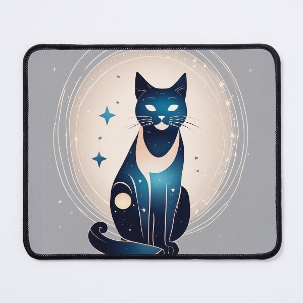 Item preview, Starry Midnight Meow designed and sold by CelestialCosmos.