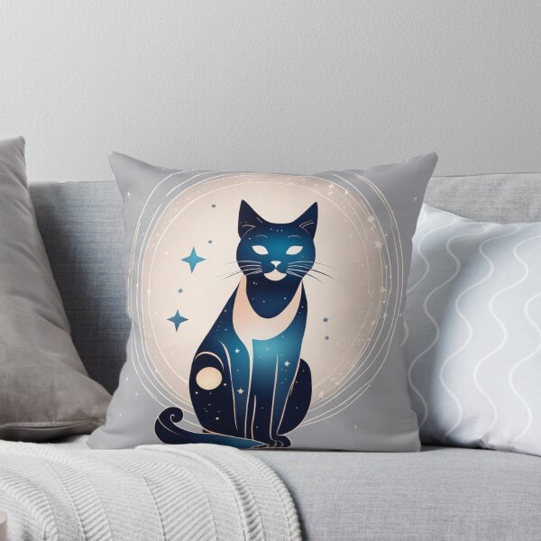 Item preview, Starry Midnight Meow designed and sold by CelestialCosmos.