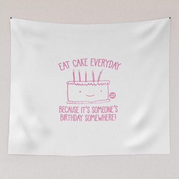 Item preview, EAT CAKE EVERYDAY STICKER  designed and sold by TODD GOLDMAN.