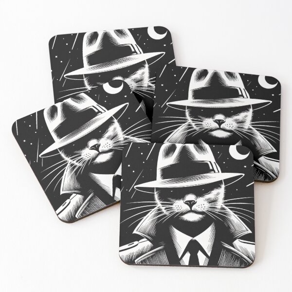 Item preview, Noir Cat at Night [Vintage, Retro] designed and sold by RESToRAPTOR.