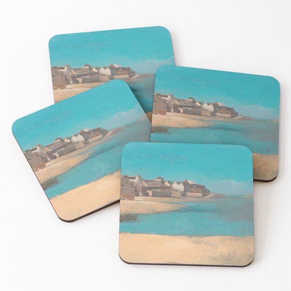 Item preview, Vintage French Brittany Seascape Oil Painting | P5 designed and sold by Piccolo Fiore Prints.