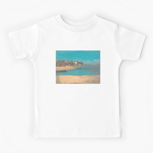 Vintage French Brittany Seascape Oil Painting | P5 Kids T-Shirt