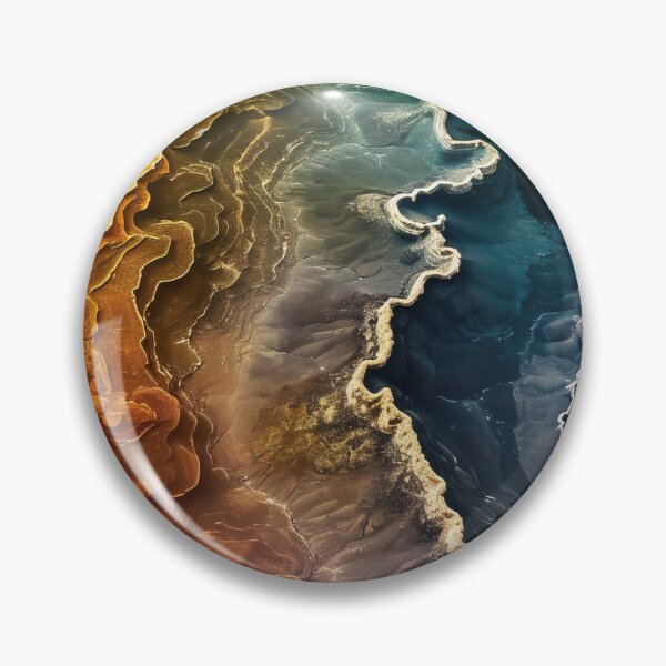 Item preview, Earth's Marbled Edges - Bird's Eye View designed and sold by EtherealEchoes.