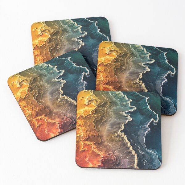Item preview, Earth's Marbled Edges - Bird's Eye View designed and sold by EtherealEchoes.