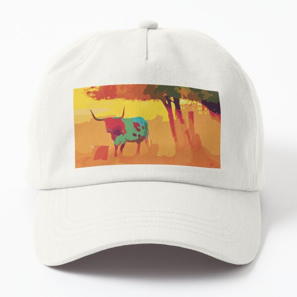 PrintingTexas 1845 Vintage LonghornFlat Bill Hats for Men Womens