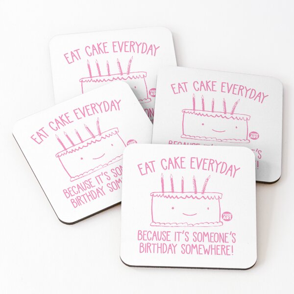Item preview, EAT CAKE EVERYDAY STICKER  designed and sold by TODD GOLDMAN.