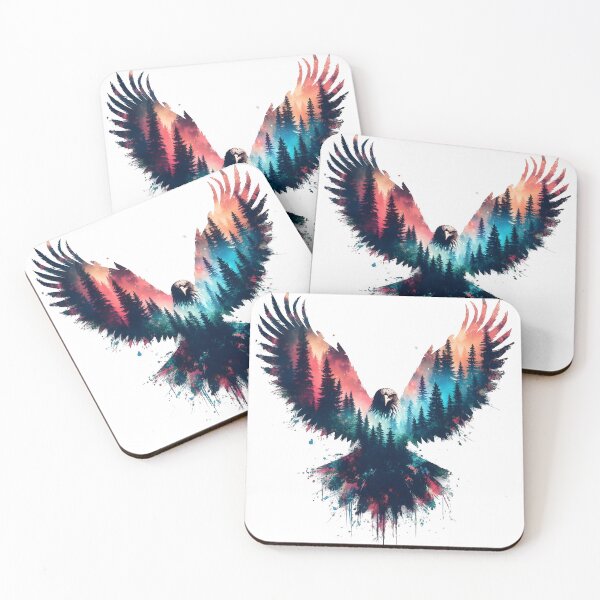 Item preview, Bald Eagle, Eagle Art, Silhouette, Cloud Eagle designed and sold by TrueArtVibes.