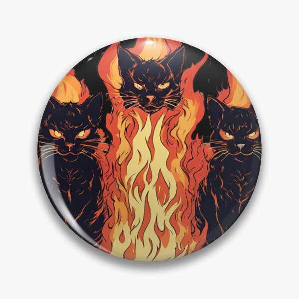Item preview, Black Cats Fire Demons designed and sold by Tomasz C.