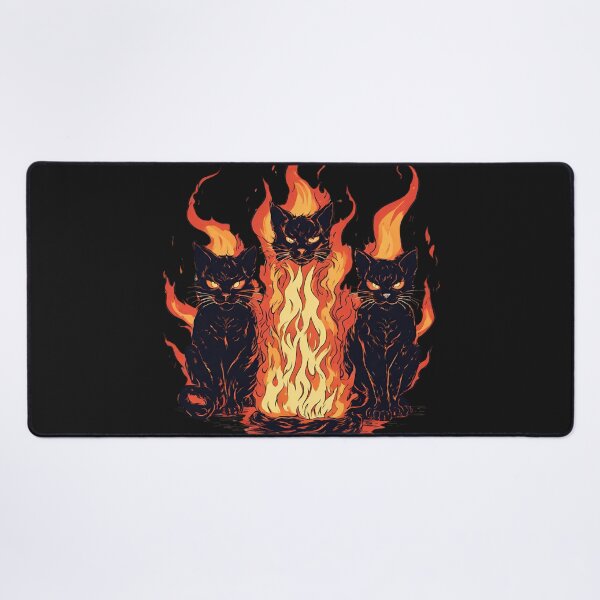 Item preview, Black Cats Fire Demons designed and sold by Tomasz C.