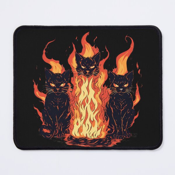 Item preview, Black Cats Fire Demons designed and sold by Tomasz C.