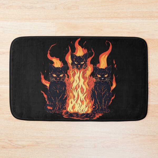 Item preview, Black Cats Fire Demons designed and sold by Tomasz C.