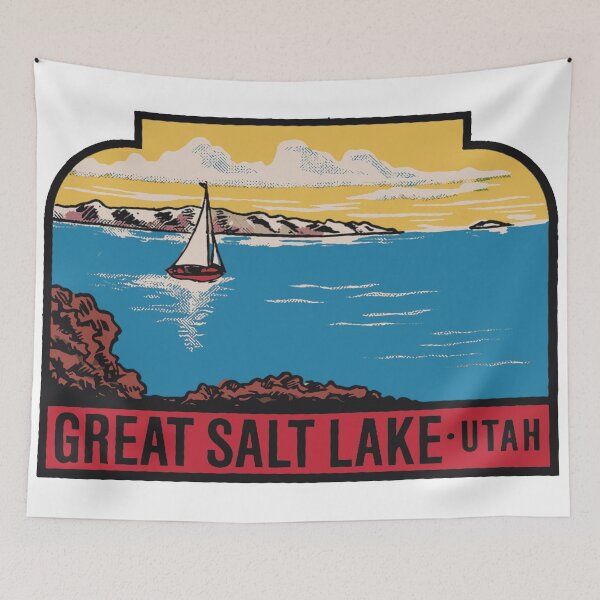 Item preview, Vintage Style Salt Lake City designed and sold by Decal Mania.