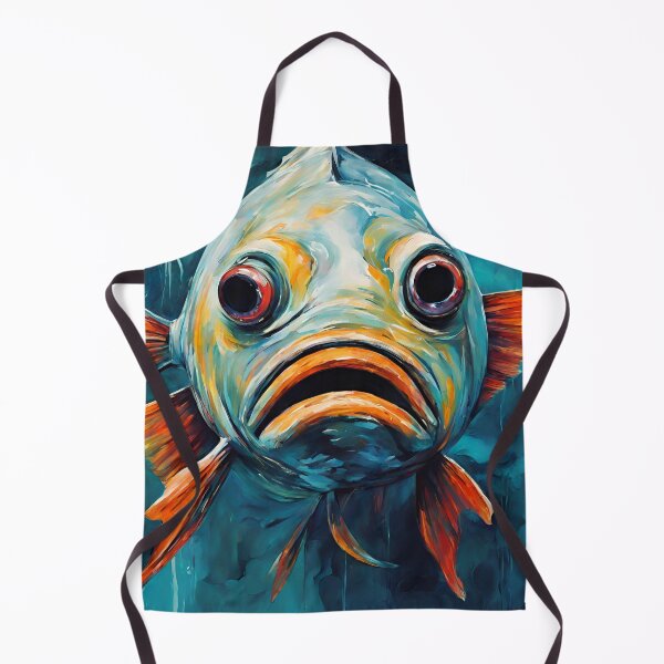 Item preview, Funny Abstract Colorful Fish Art designed and sold by Cuteanimalgifts.