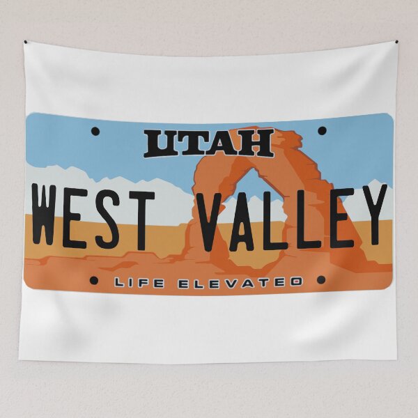 Item preview, West Valley Utah License Plate designed and sold by Decal Mania.