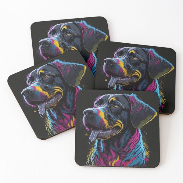 Item preview, Colorful Abstract Art Dog designed and sold by FTS-Studio.