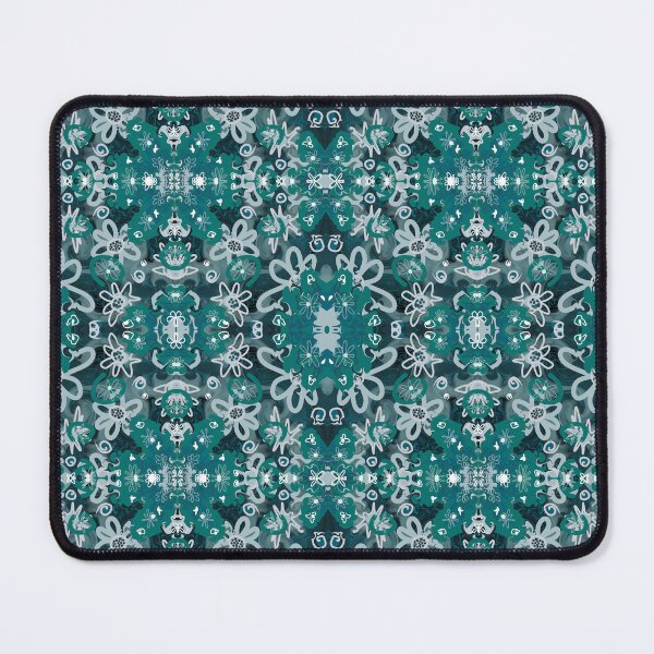 Item preview, Green floral pattern designed and sold by Flowersonstuff.