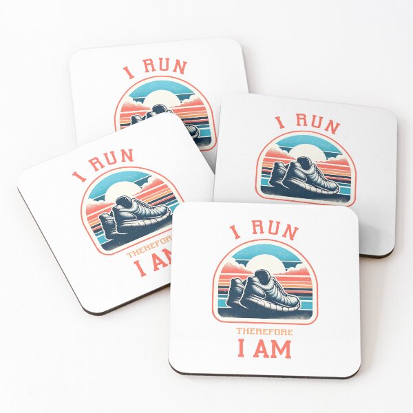 Item preview, I Run, Therefore, I Am - A Runners Design designed and sold by Mindful-Designs.