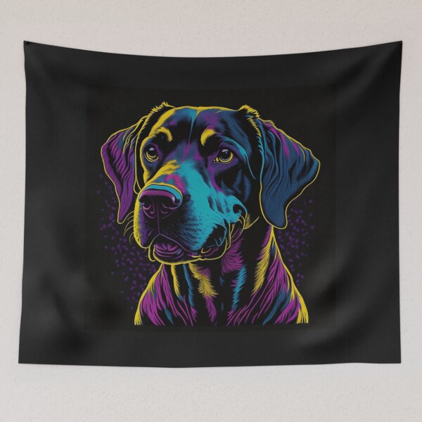 Item preview, Colorful Abstract Art Dog designed and sold by FTS-Studio.