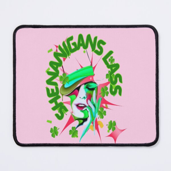 Item preview, Shenanigans Lass, Let The Shenanigans Begin, Lucky Shamrock Irish Culture, Shenanigans Squad designed and sold by Adri Barnard.