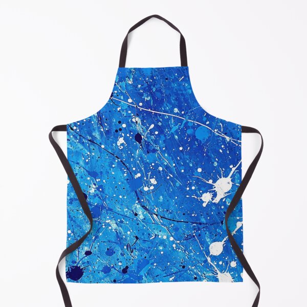 Item preview, Tiled Blue Paint Splatter Pattern designed and sold by dcrc.