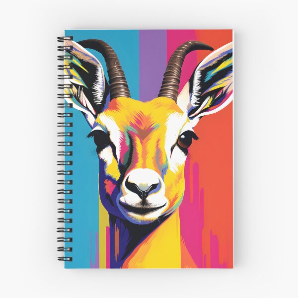 Item preview, Gazelle portraits art. animal colorful. Animal throw pillow.  designed and sold by formform.