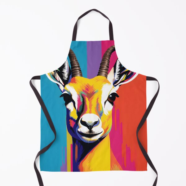 Item preview, Gazelle portraits art. animal colorful. Animal throw pillow. designed and sold by formform.