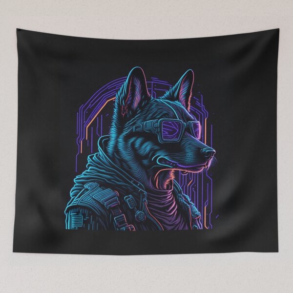 Item preview, Colorful Abstract Art Dog designed and sold by FTS-Studio.