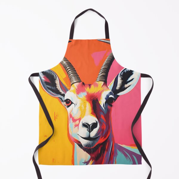 Item preview, Gazelle portraits art. animal colorful. Animal throw pillow. designed and sold by formform.