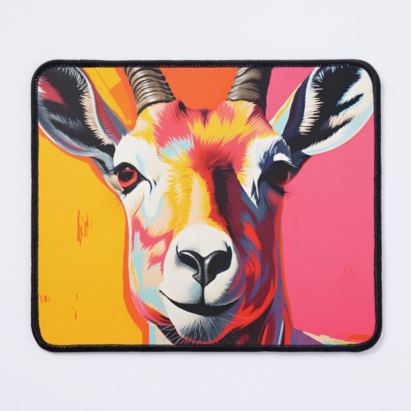 Item preview, Gazelle portraits art. animal colorful. Animal throw pillow. designed and sold by formform.