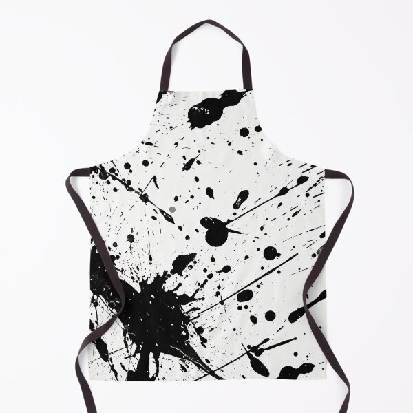Item preview, Tiled Black Paint Splatter Pattern designed and sold by dcrc.