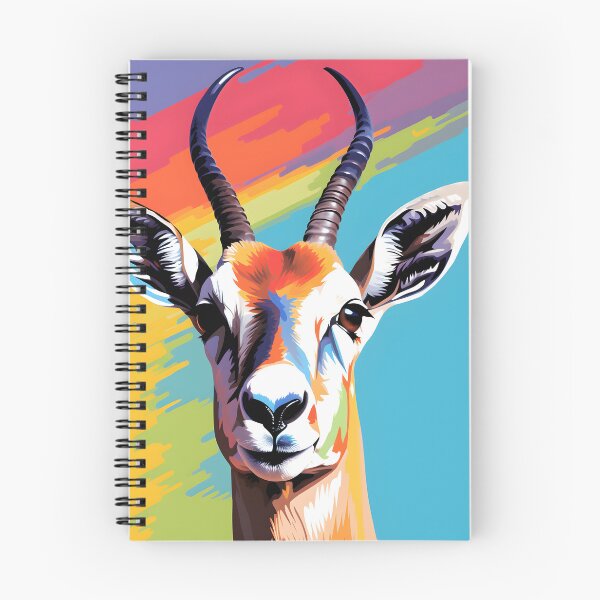 Item preview, Gazelle portraits art. animal colorful. Animal throw pillow.  designed and sold by formform.