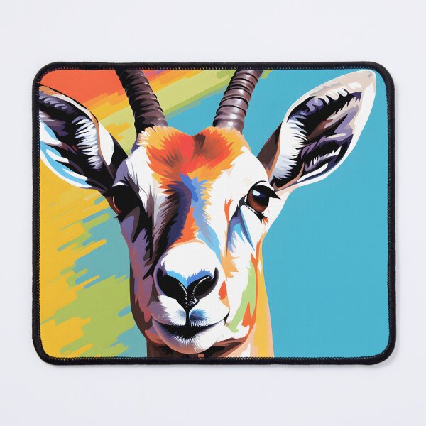 Item preview, Gazelle portraits art. animal colorful. Animal throw pillow. designed and sold by formform.