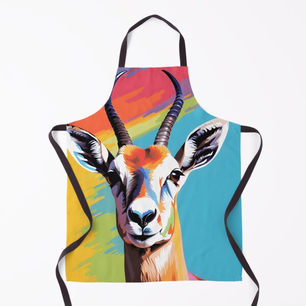 Item preview, Gazelle portraits art. animal colorful. Animal throw pillow. designed and sold by formform.