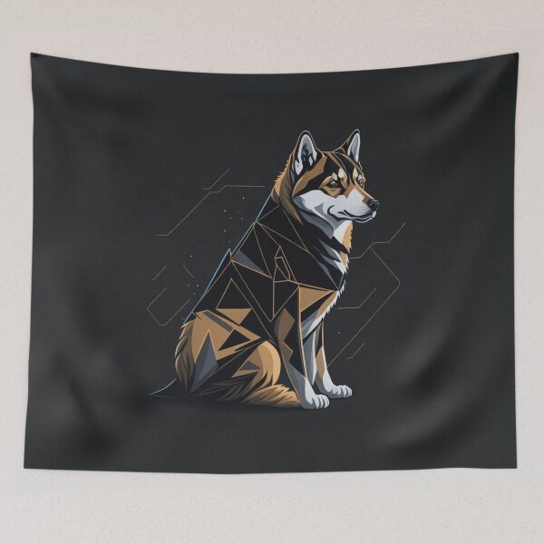 Item preview, Colorful Abstract Art Dog designed and sold by FTS-Studio.