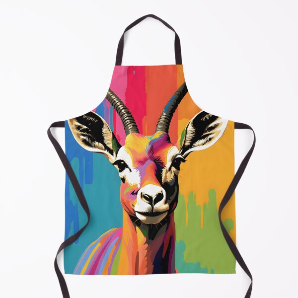 Item preview, Gazelle portraits art. animal colorful. Animal throw pillow. designed and sold by formform.