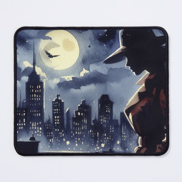 Item preview, 50s Noir poster Femme Fatale Rooftop Chase [Watercolor] designed and sold by RESToRAPTOR.