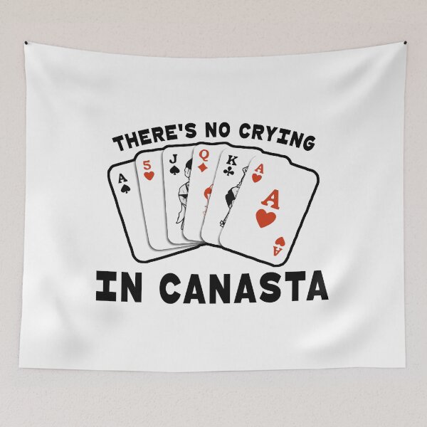 Item preview, There's No Crying In Canasta designed and sold by Angry Swan Designs.
