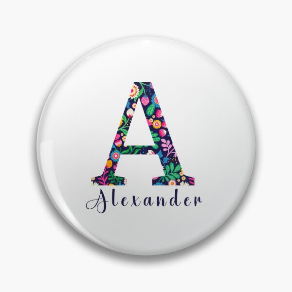 Item preview, Alexander - Letter and flowers designed and sold by Anto59290.