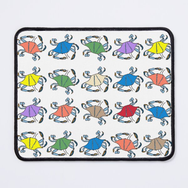 Item preview, Blue crabs, crabs, crustacean art, blue crab art, water life, ocean life, sea life, animal and wildlife art, colorful animal patterns designed and sold by Colleen Macomber.