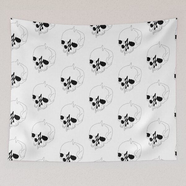 Item preview, Moral Tycoon - White skull glitch  designed and sold by Moral Tycoon.