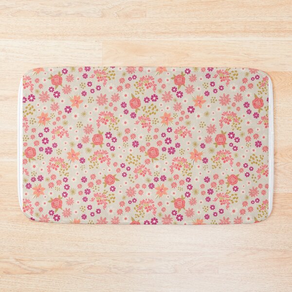 Item preview, Peach Fuzz Floral Design with Gray Background designed and sold by Kate Correll.