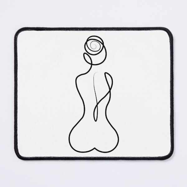 Item preview,  One line woman body. Female Figure Drawing. Trendy Linear Style of Female Naked Body. Minimalist Design for Wall Art. designed and sold by JSWDESIGNS.