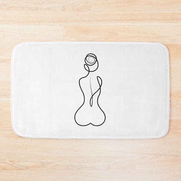 Item preview,  One line woman body. Female Figure Drawing. Trendy Linear Style of Female Naked Body. Minimalist Design for Wall Art. designed and sold by JSWDESIGNS.