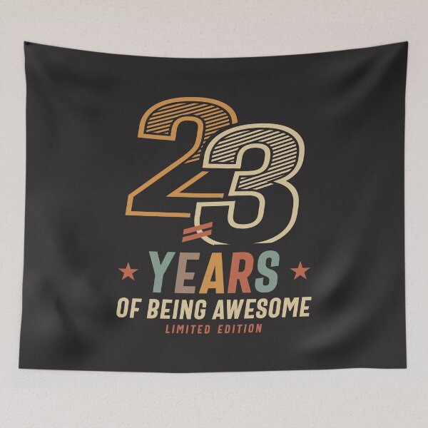 Item preview, 23 Years Of Being Awesome 2001 23rd Birthday designed and sold by cidolopez.